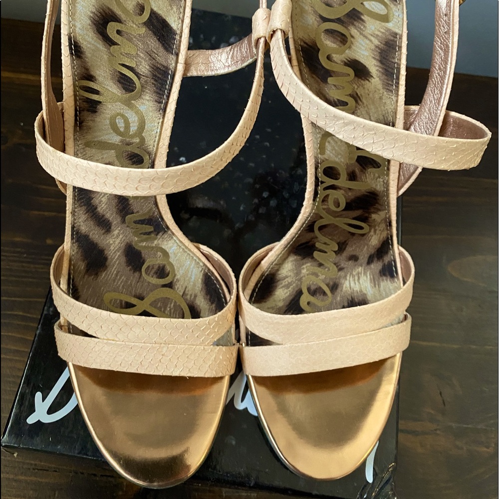 Sam Edelman Peach high heeled sandals